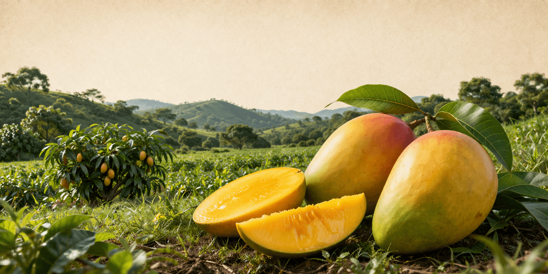 Mango Orchard at Golden Hour